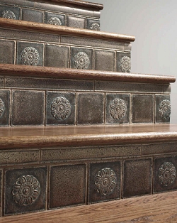 Metal Newels - Metal Tiles - Custom Stairways